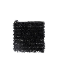 Mohair Shag in jet black swatch