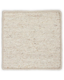 Wool Soumak Rug in cream swatch
