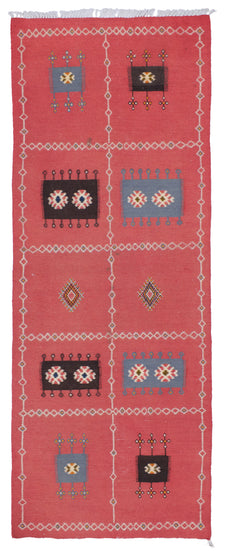 Moroccan Kilim Runner Rug Cefaeda
