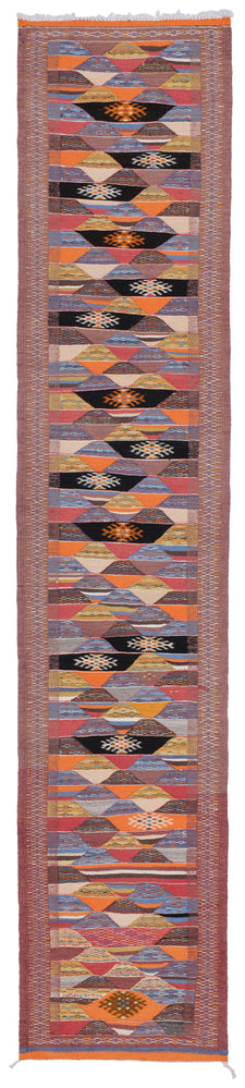 Moroccan Kilim Runner Rug Nutuen