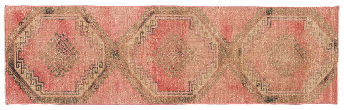 Vintage Turkish Runner Rug Abdemeon