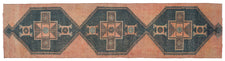 Vintage Turkish Runner Rug Davaris
