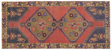Vintage Turkish Runner Rug Val
