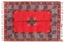 Vintage Moroccan Rug Fehrat